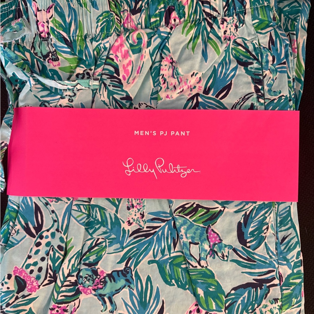 NWT Lilly Pulitzer Dog Print Men's PJ Pant